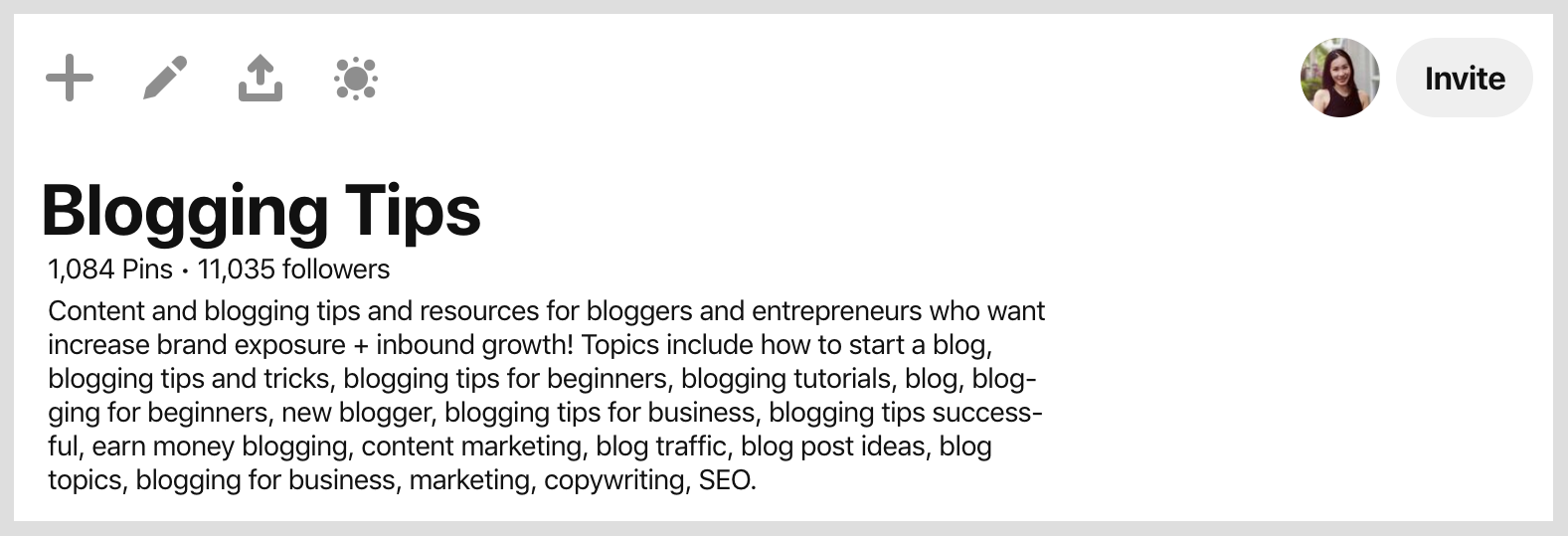 blogging-tips-leanne-pinterest-board-description