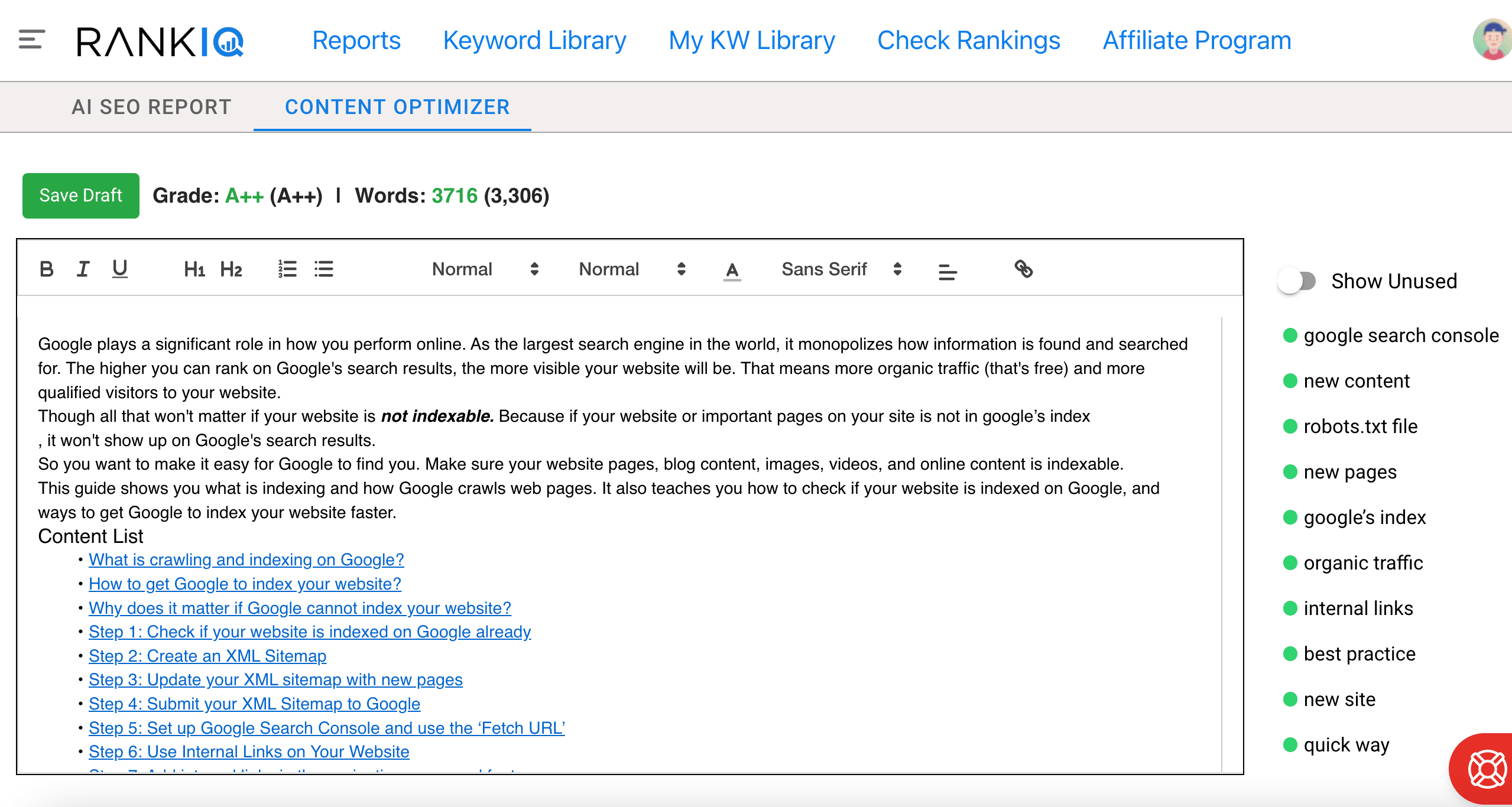 rankiq leanne example seo