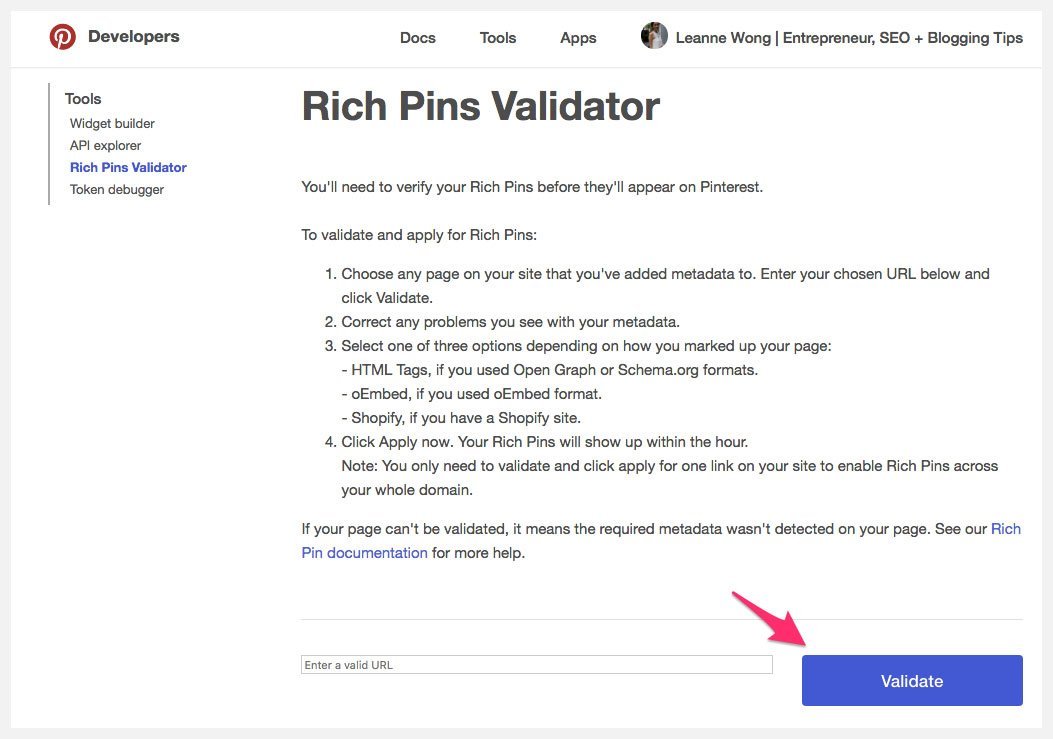 rich-pins-validator-seo