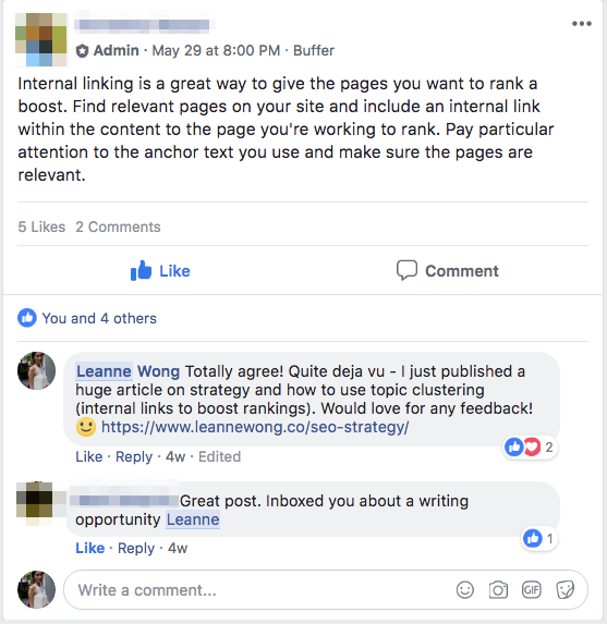 facebook opportunity seo