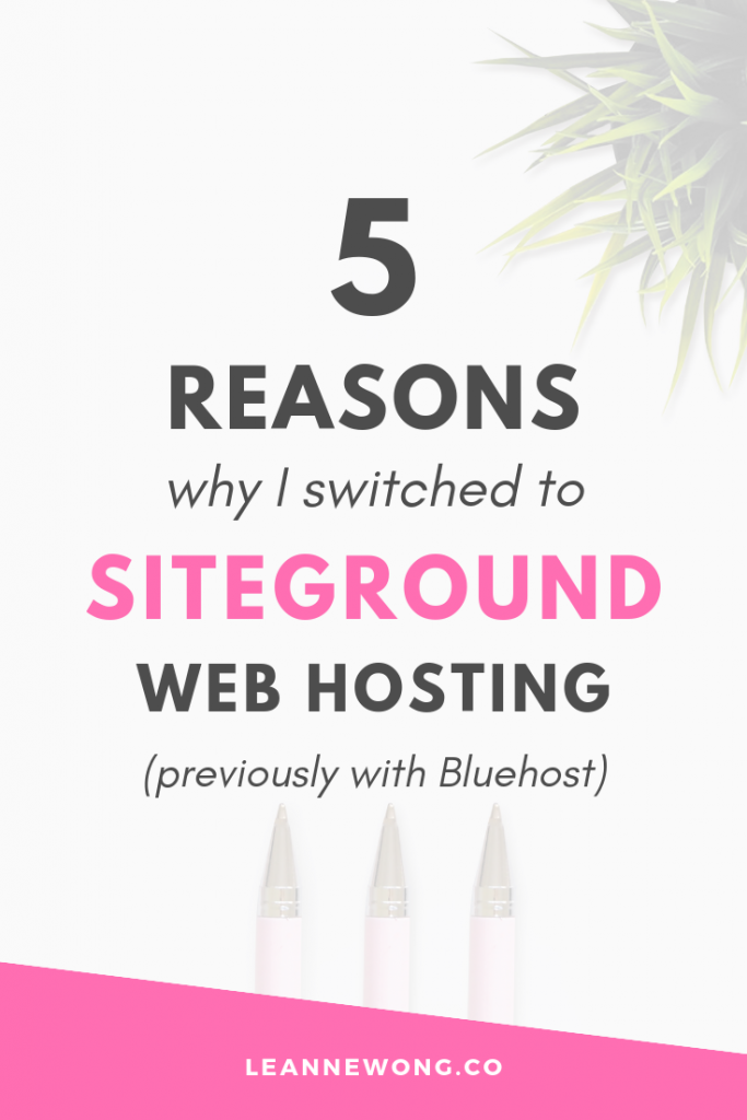 siteground web hosting start a blog