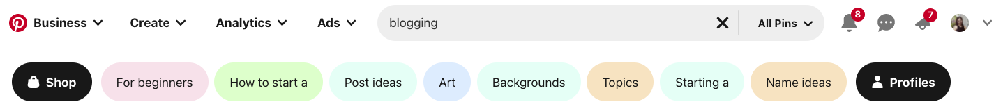 guided search broad keywords