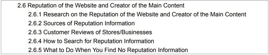 reputation google seo eat