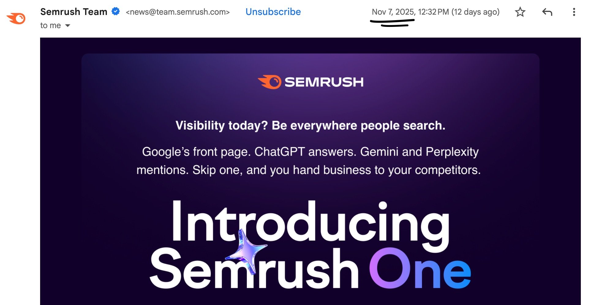 semrush one news