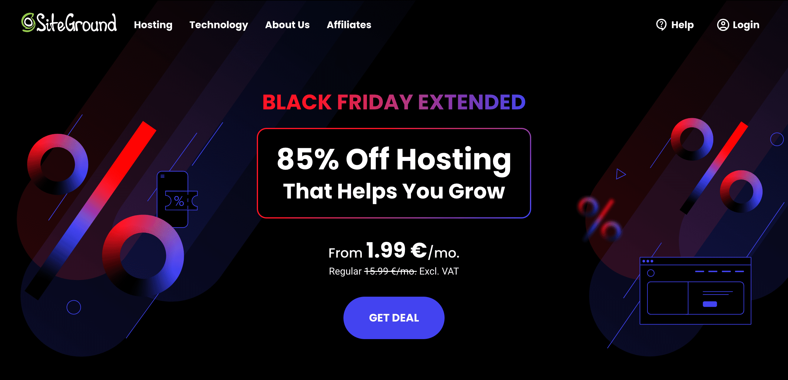 siteground black friday 2023 deal