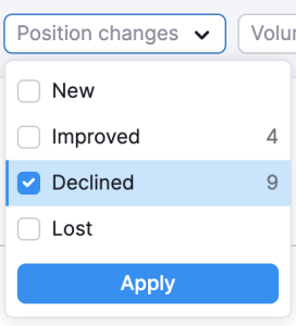 Semrush-position-change