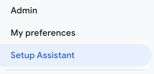 ga-set-up assistant