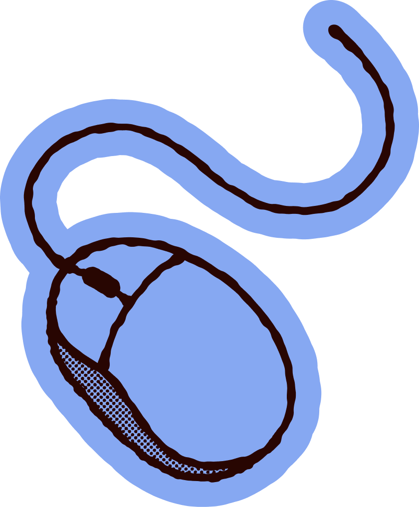 Illustration of computer mouse