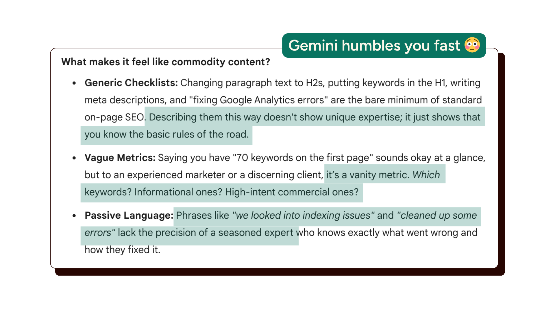 gemini suggestions