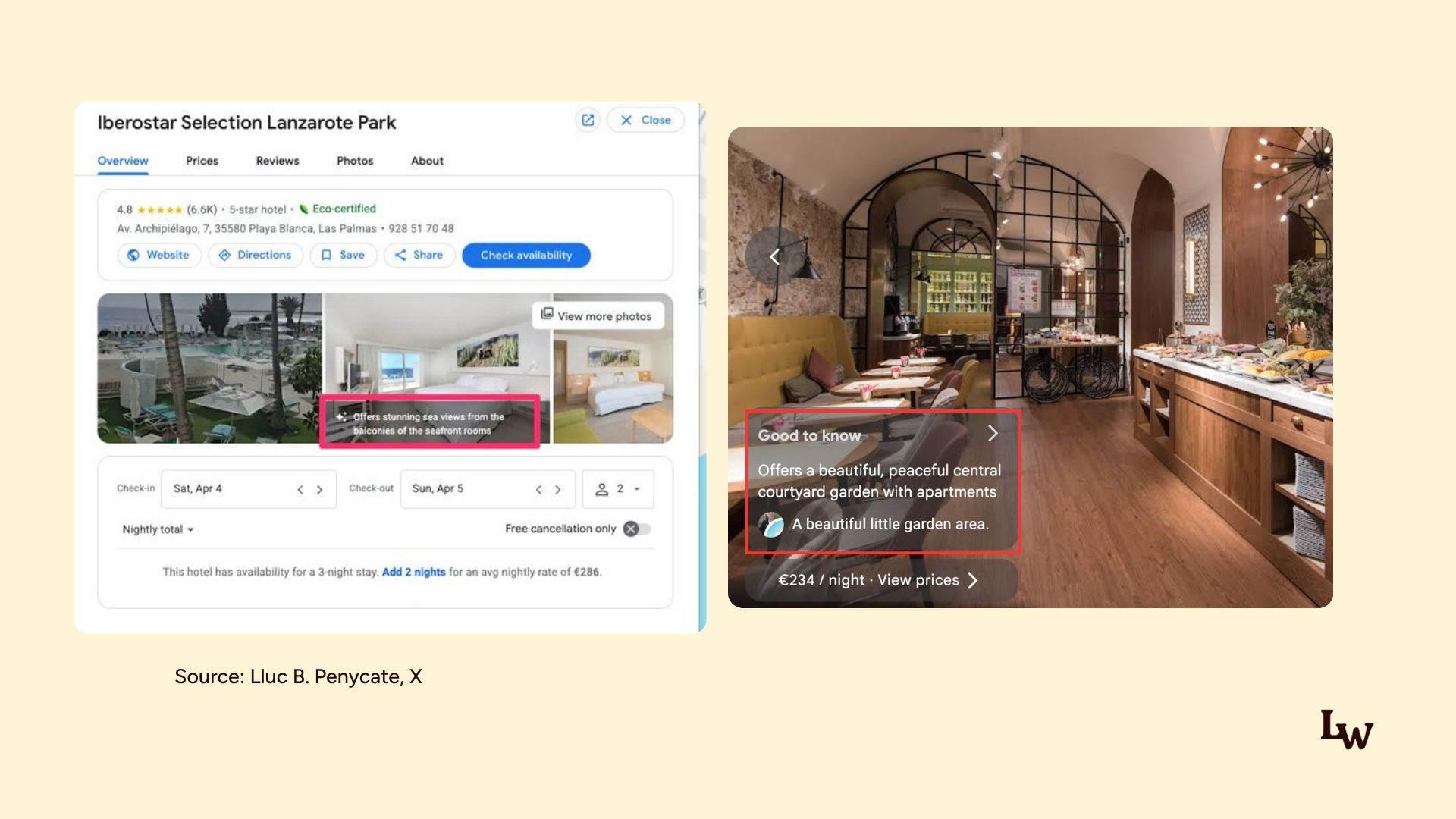 google hotels good to know labels
